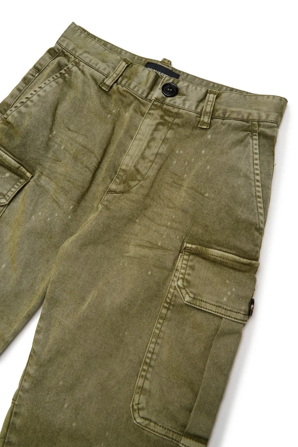 Dsquared2 Kids Tapered Leg Gabardine Cargo Pants