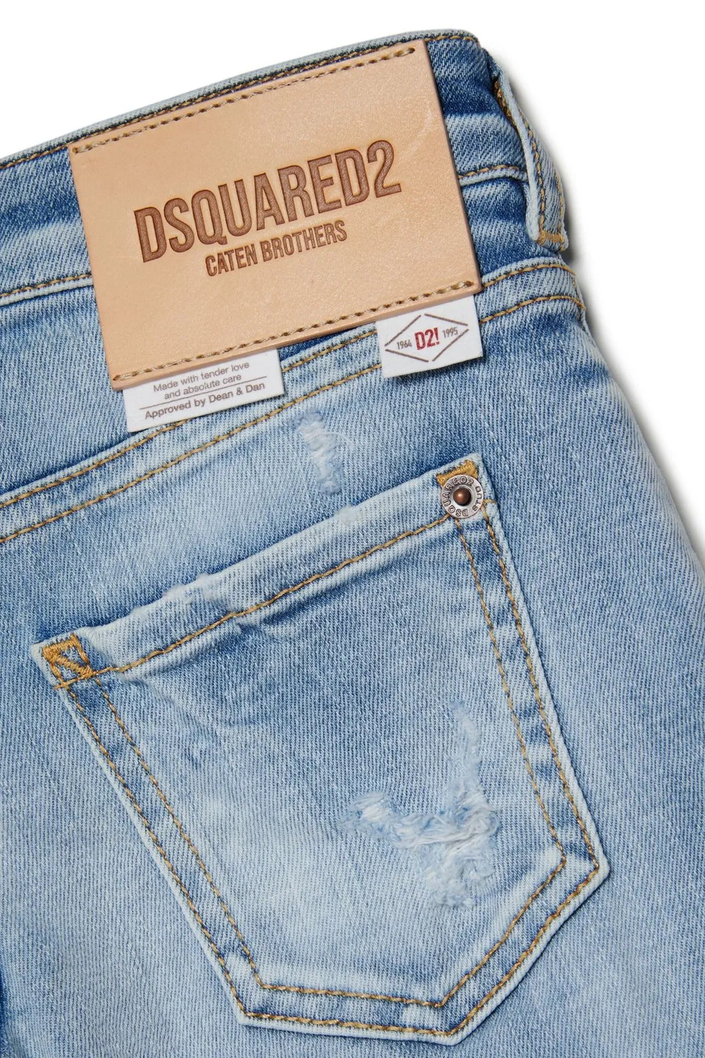 Dsquared2 Kids Page Wide-Leg Distressed Jeans