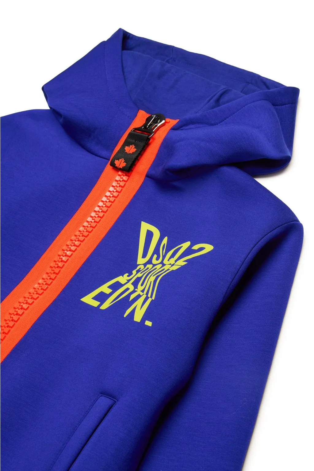 Dsquared2 Kids Logo Printed Zipped Hoodie