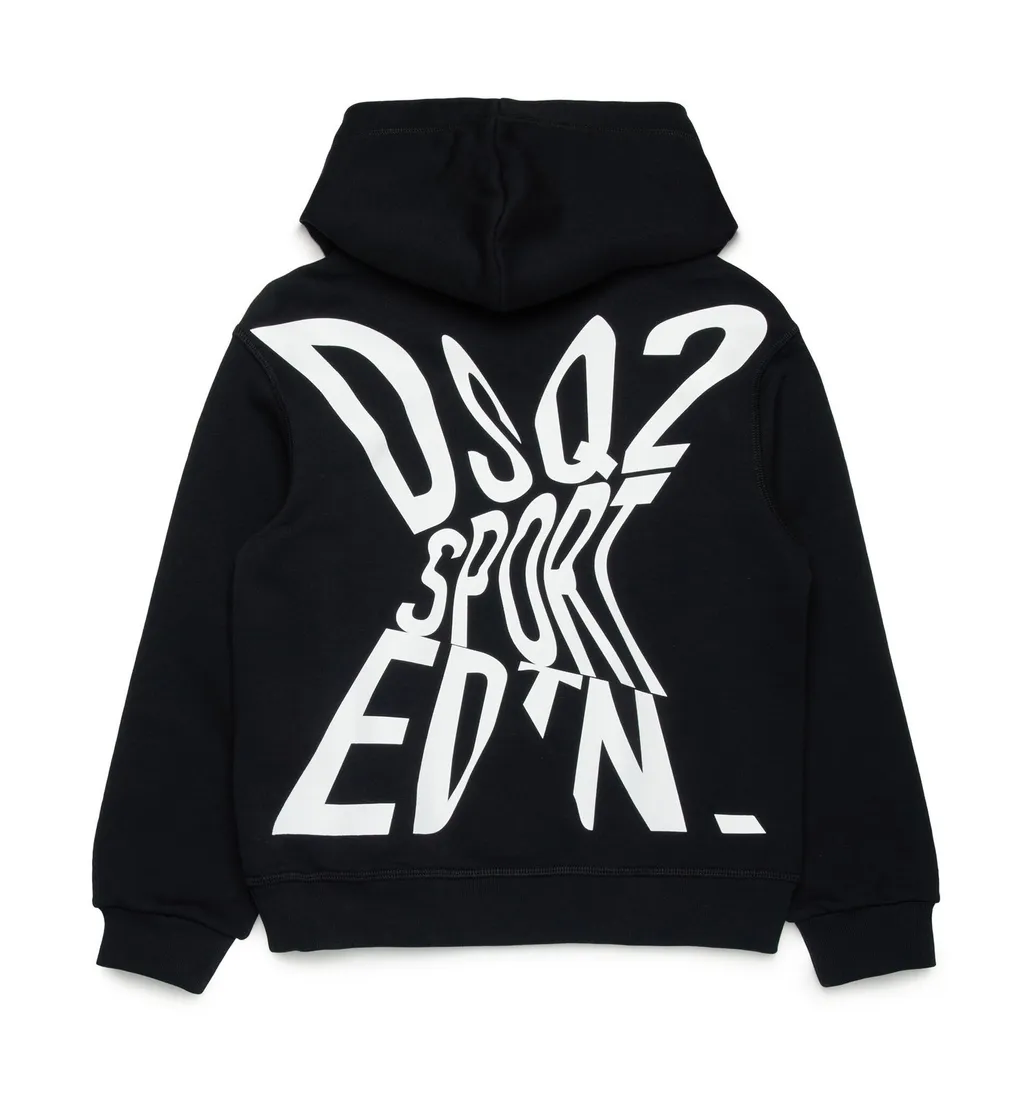 Dsquared2 Kids Logo Printed Long-Sleeved Hoodie