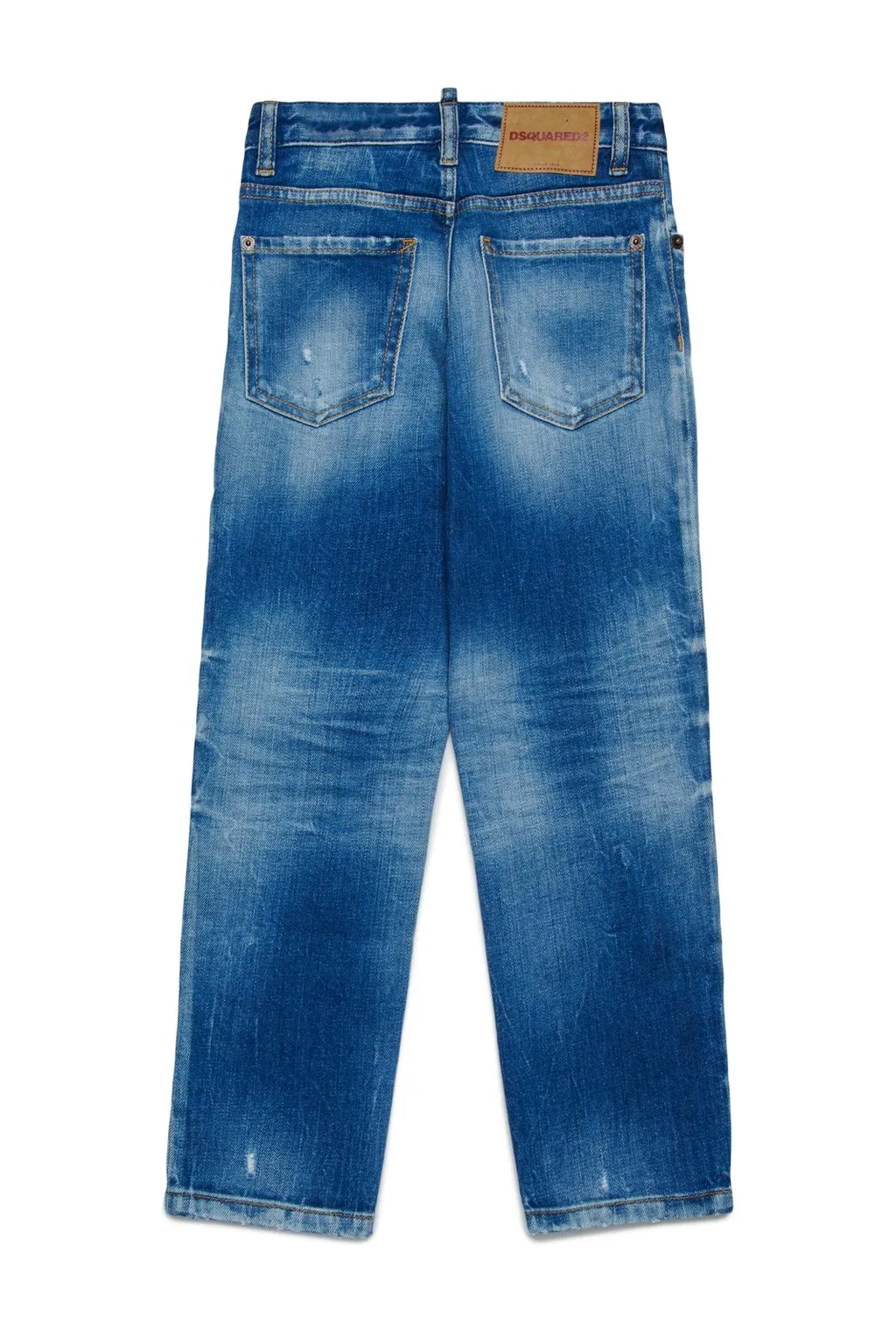 Dsquared2 Kids Distressed Straight-Leg Jeans