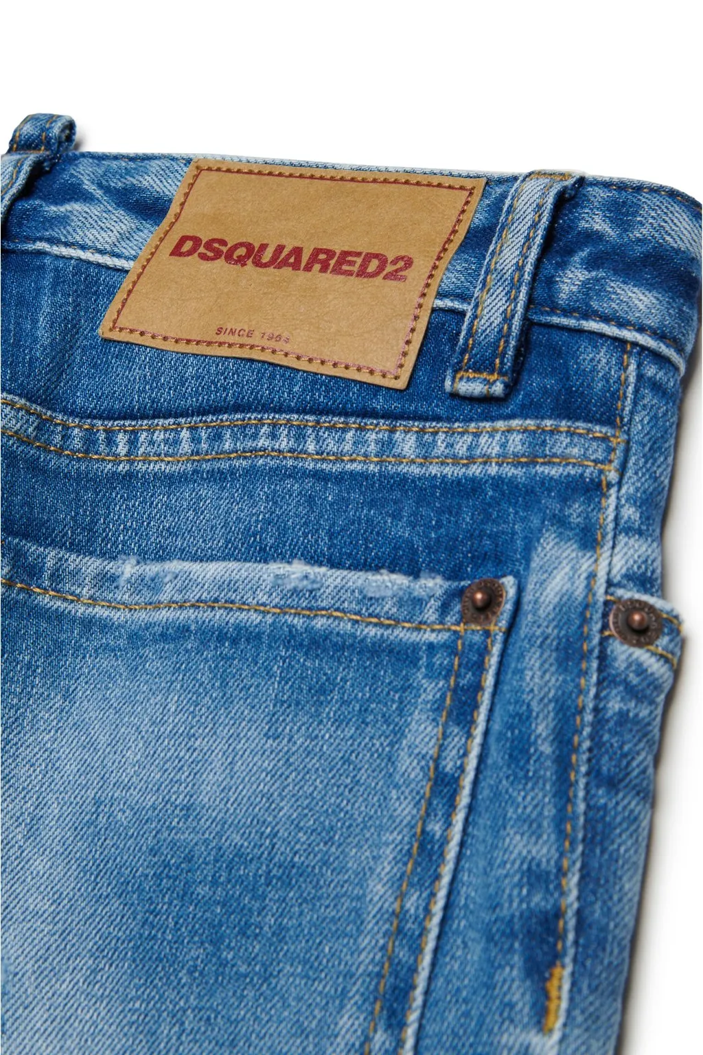 Dsquared2 Kids Distressed Straight-Leg Jeans