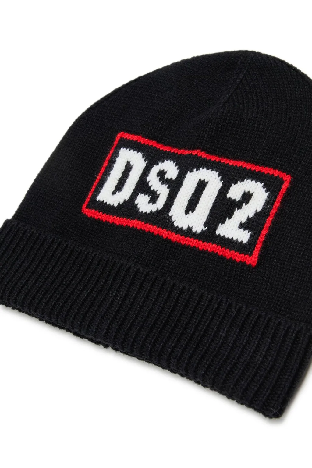 Dsquared2 Kids Logo Intarsia-Knit Beanie