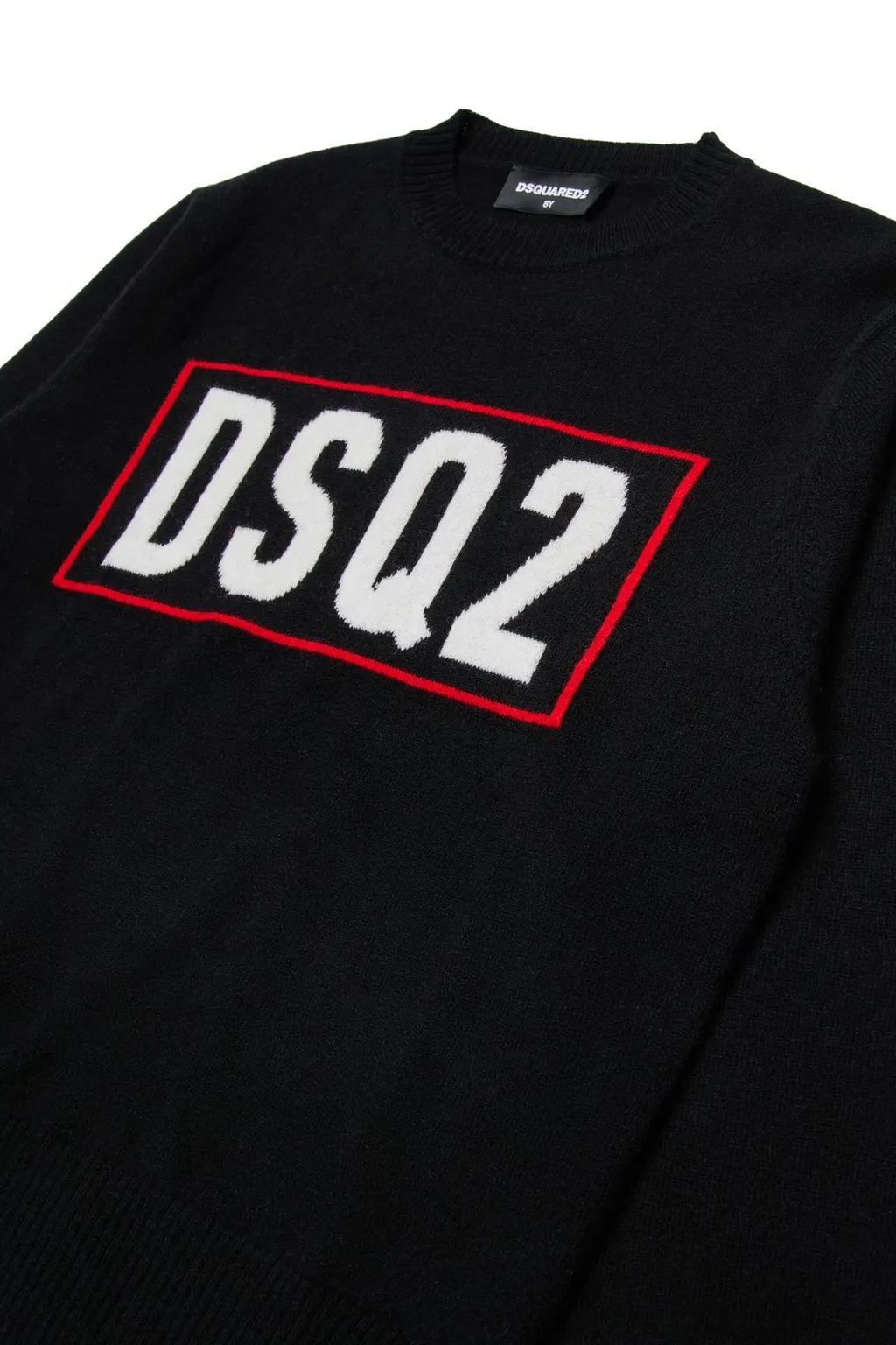 Dsquared2 Kids Logo Intarsia-Knit Crewneck Jumper