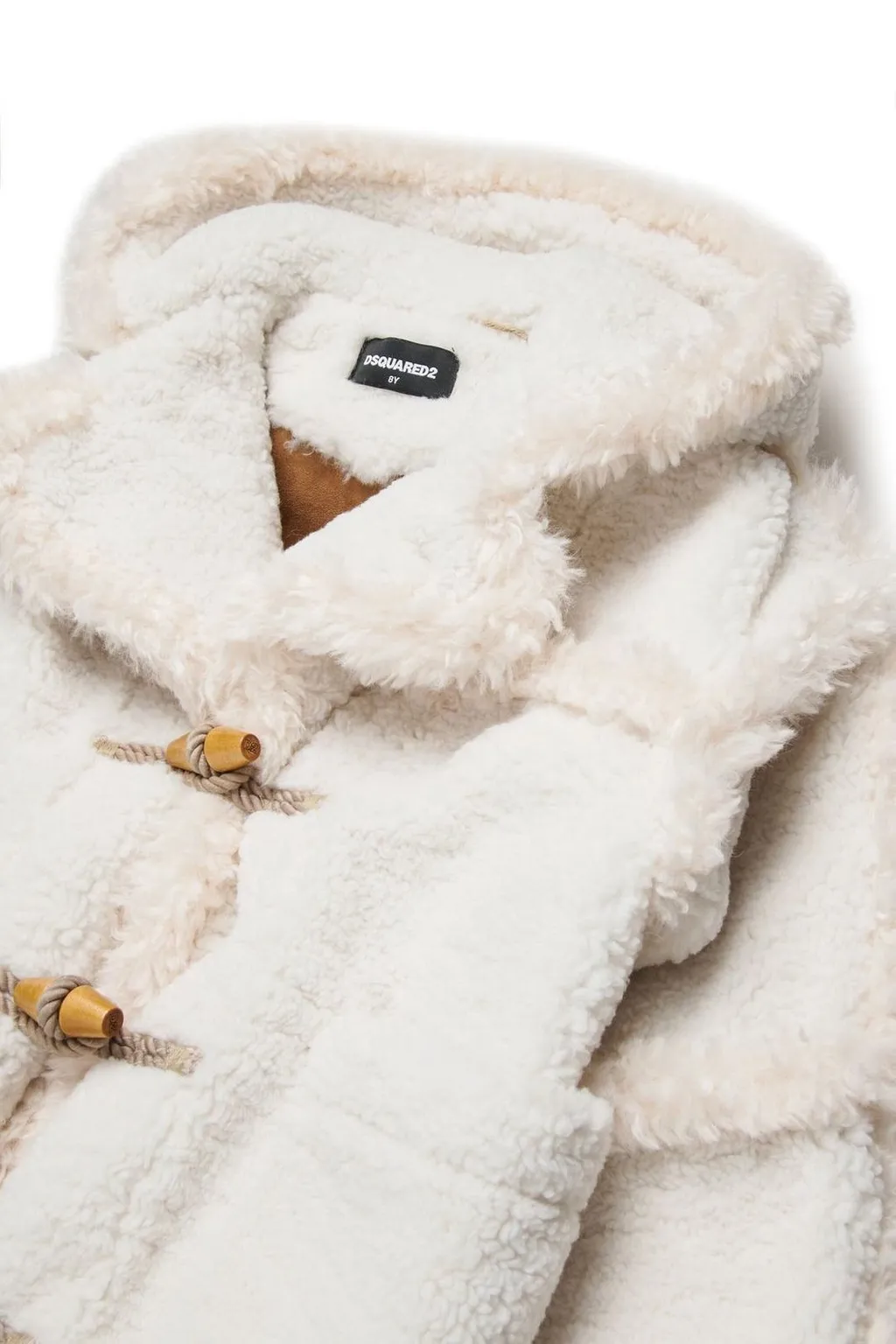 Dsquared2 Kids Faux Fur Hooded Jacket