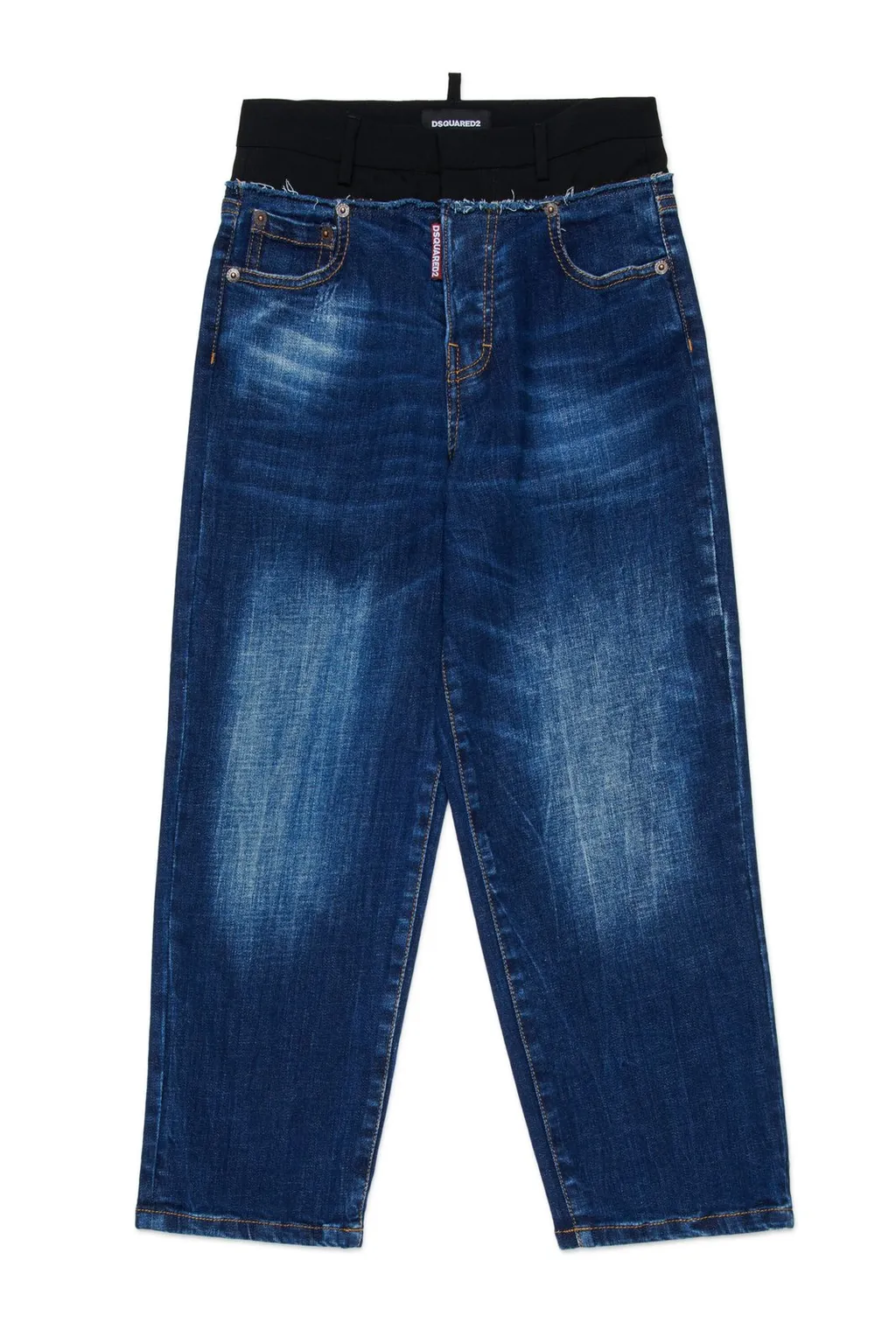 Dsquared2 Kids Raw-Cut Hem Jeans