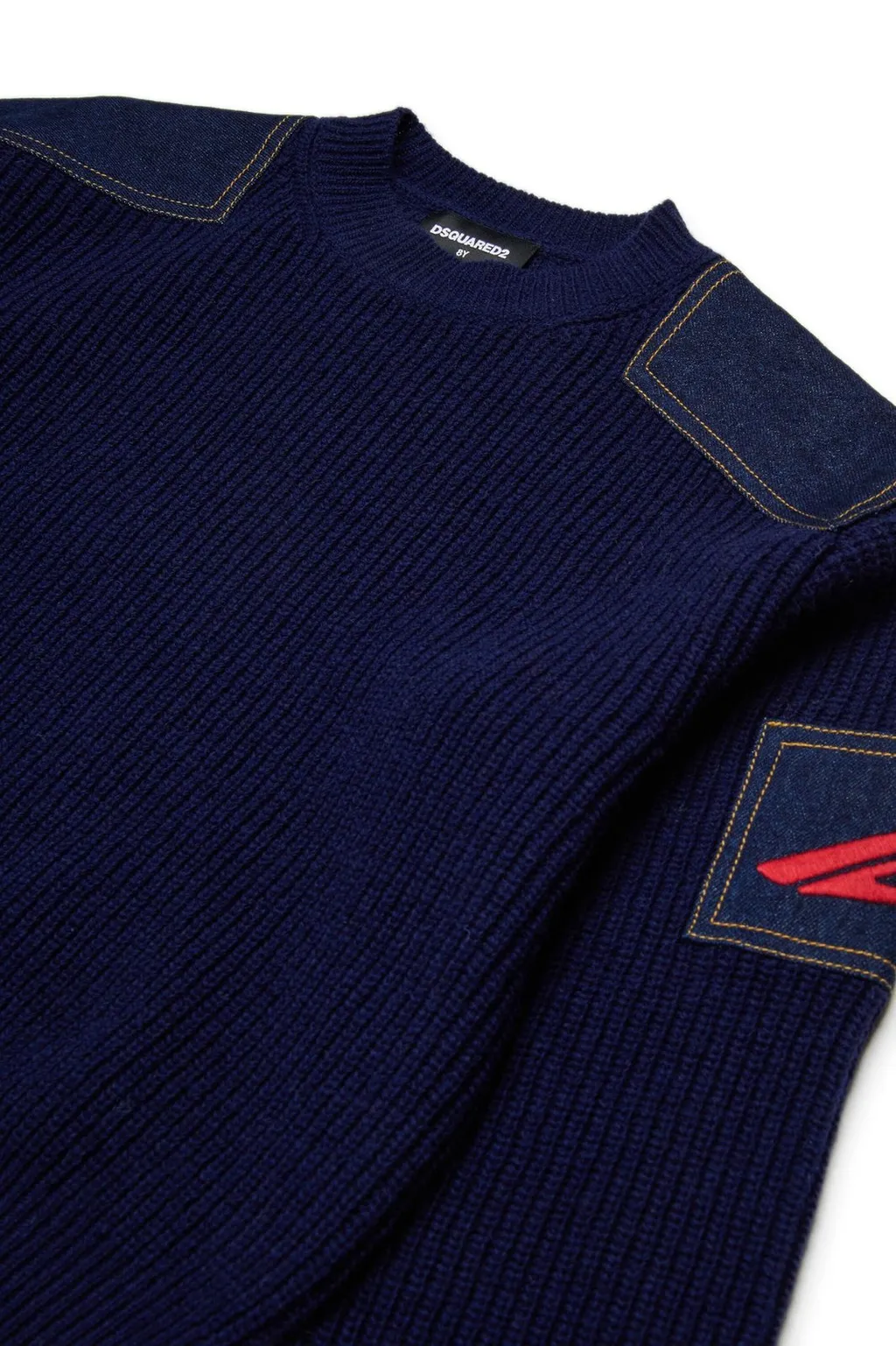 Dsquared2 Kids Logo Embroidered Knitted Jumper