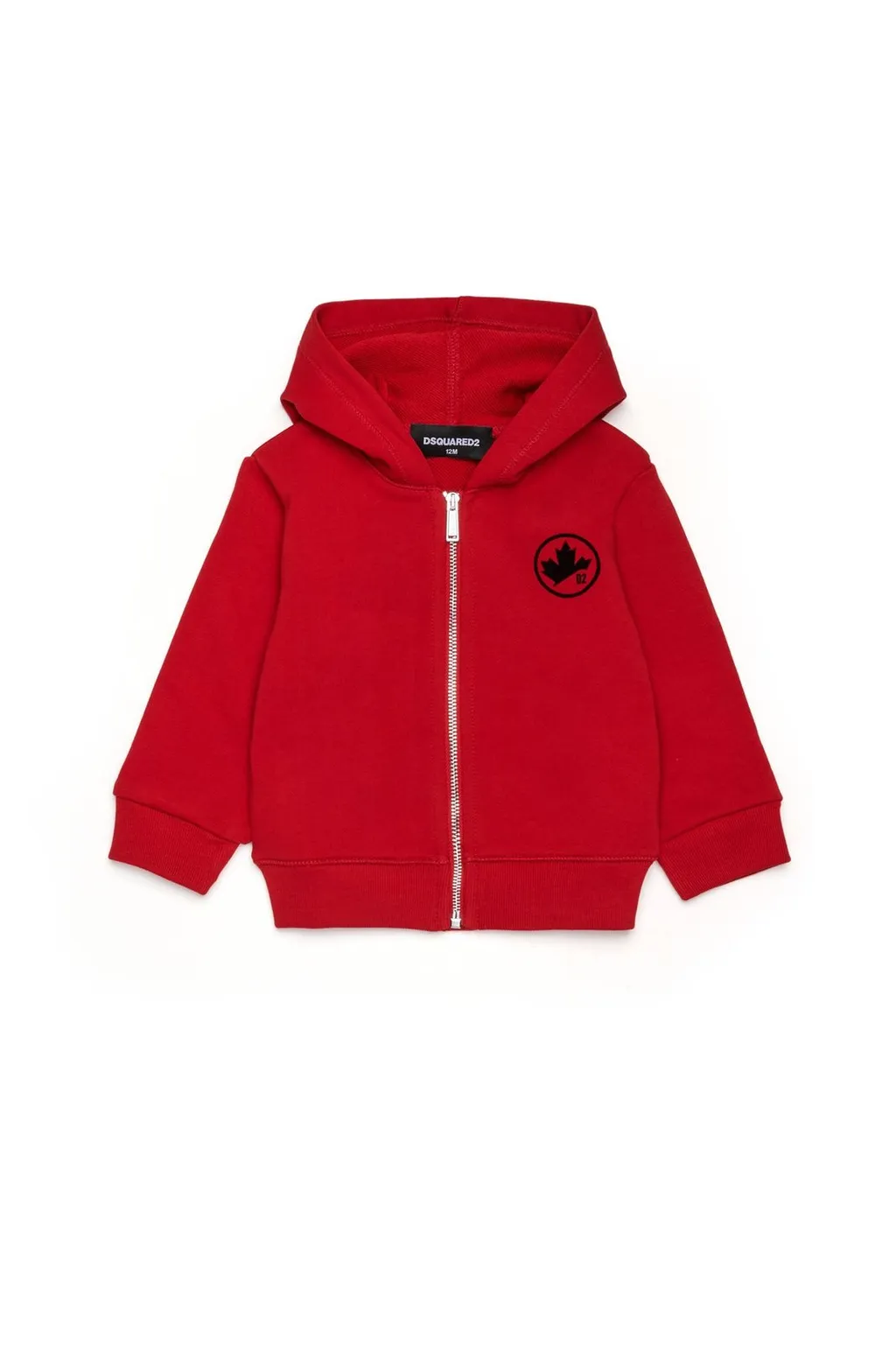 Dsquared2 Kids Logo Patch Zipped Hoodie