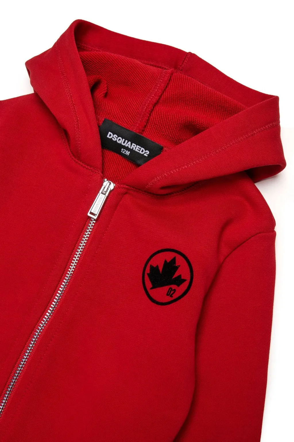 Dsquared2 Kids Logo Patch Zipped Hoodie