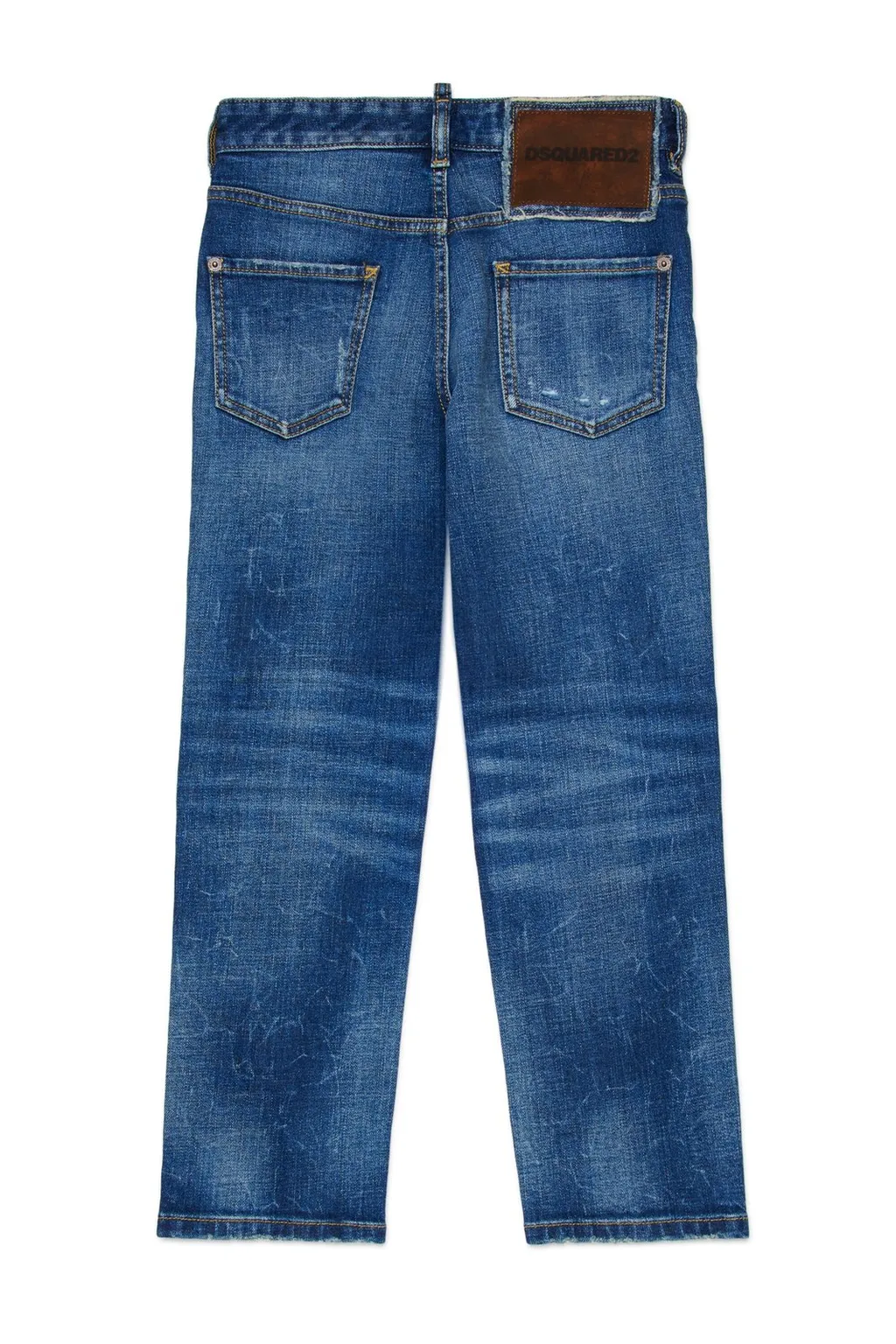 Dsquared2 Kids Straight Leg Distressed Jeans