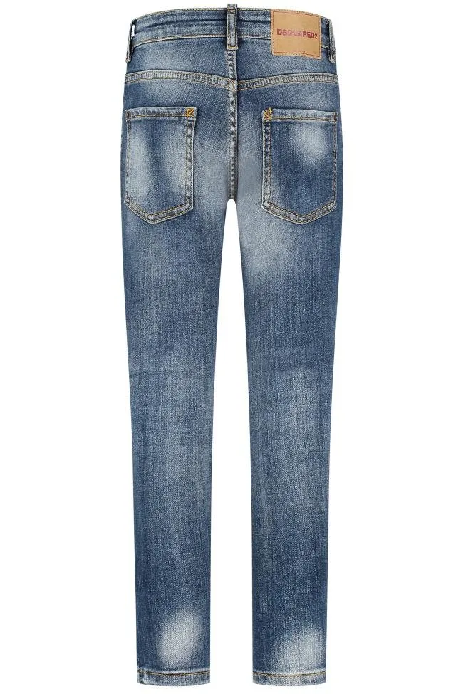 Dsquared2 Kids Skater Washed Denim Jeans