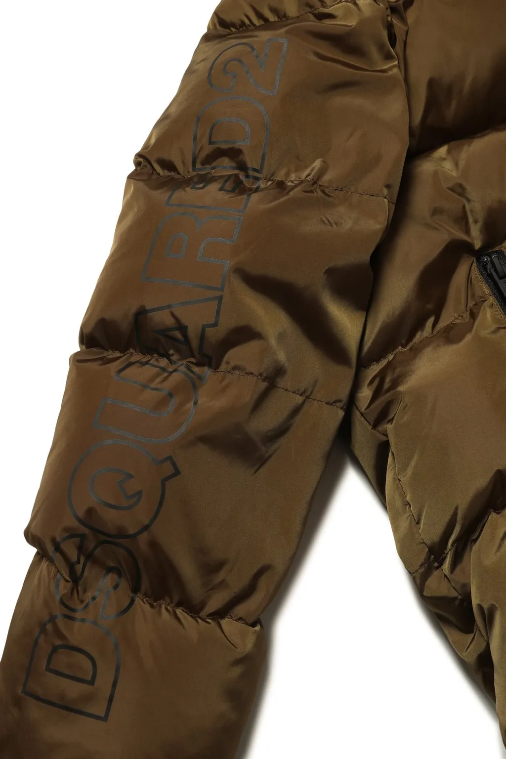 Dsquared2 Kids Logo Printed Straight Hem Padded Jacket