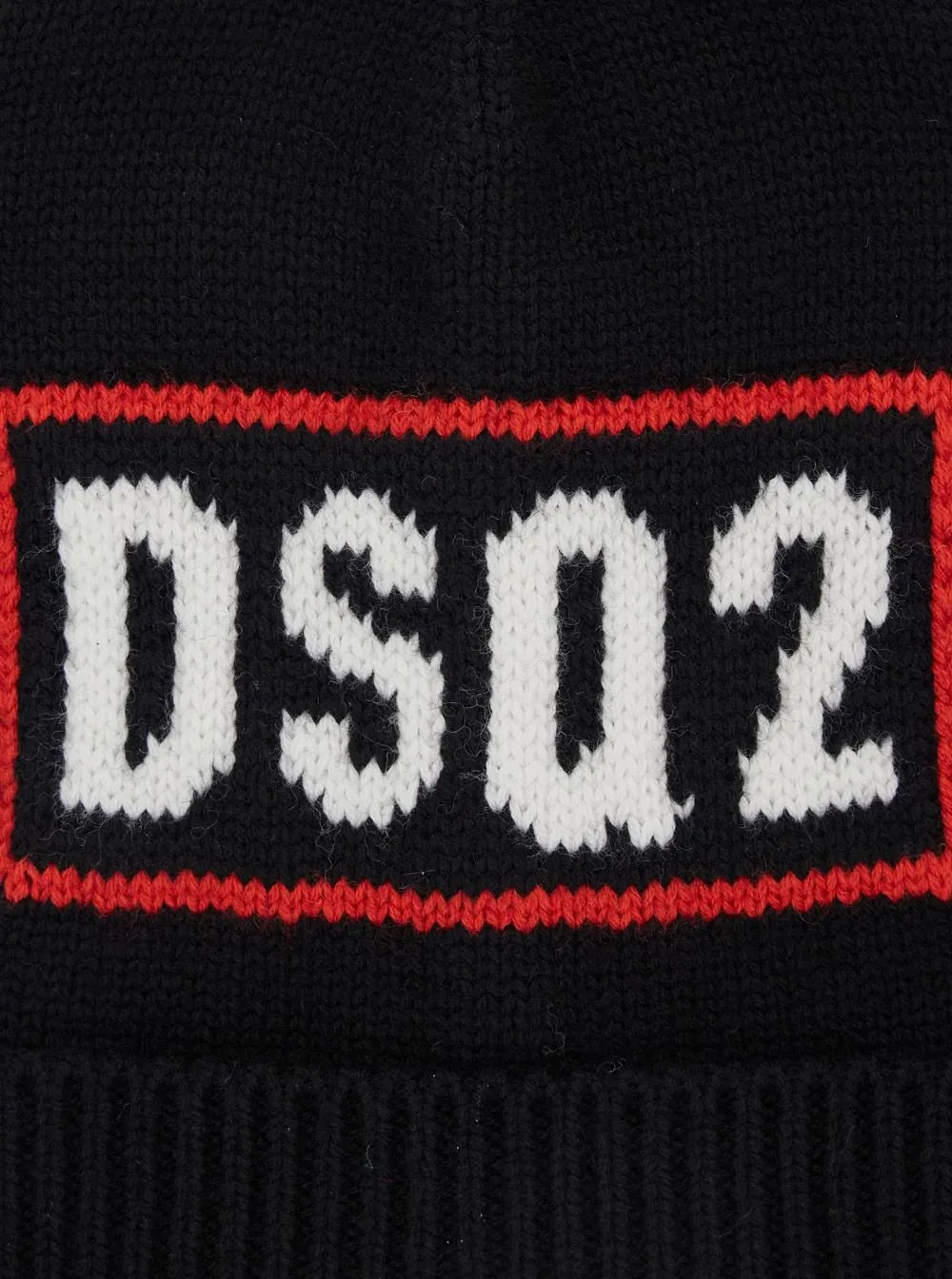 Dsquared2 Kids Logo Intarsia-Knit Beanie
