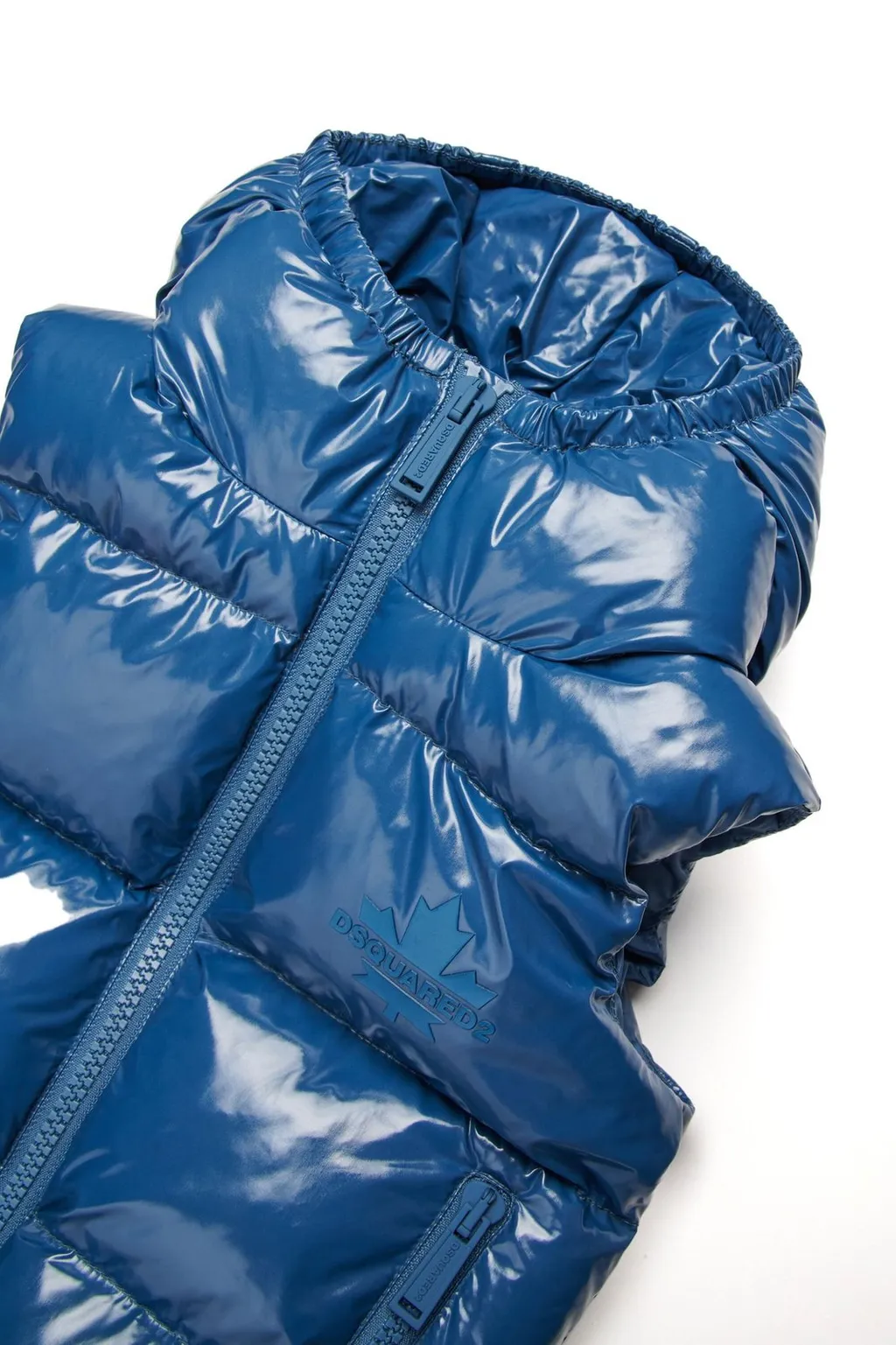 Dsquared2 Kids Glossy Hooded Padded Vest