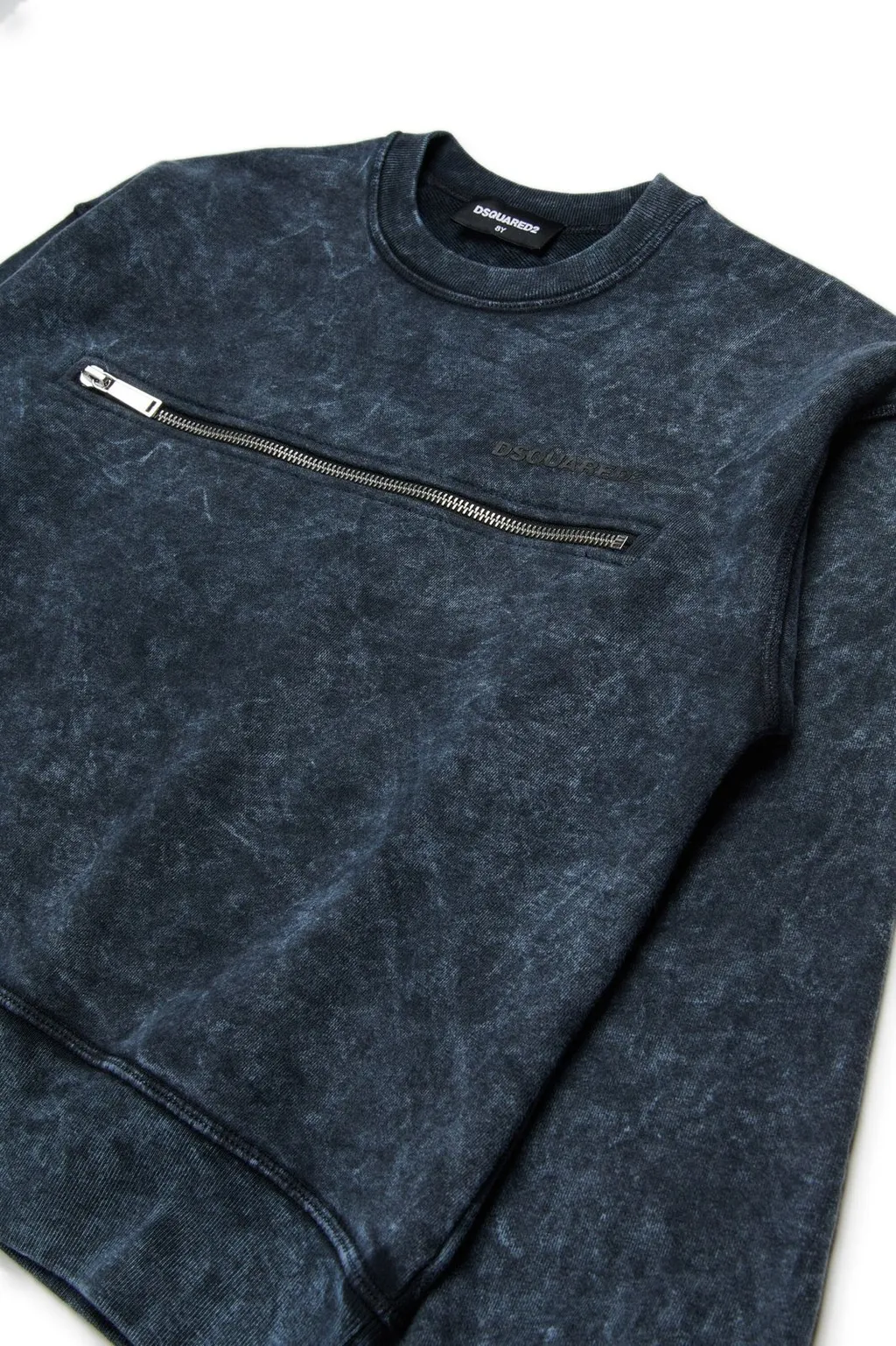 Dsquared2 Kids Zip-Detailed Crewneck Sweatshirt