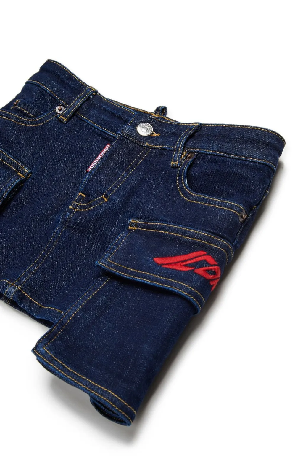 Dsquared2 Kids Denim Cargo Mini Skirt