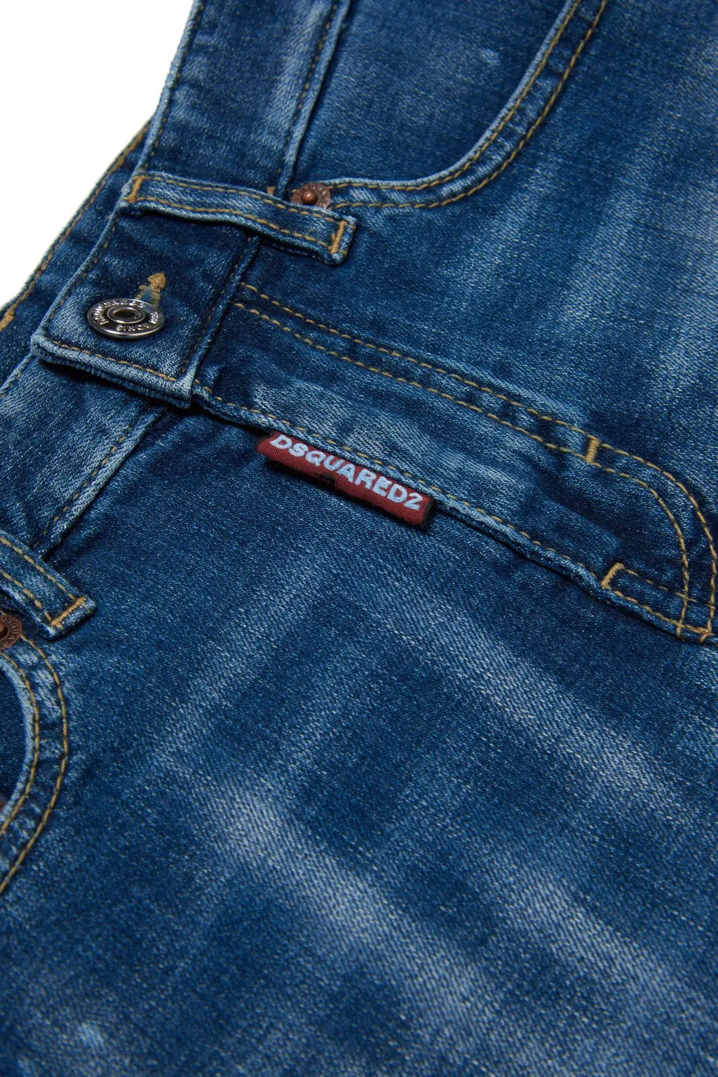 Dsquared2 Kids Logo-Patch Denim Shorts