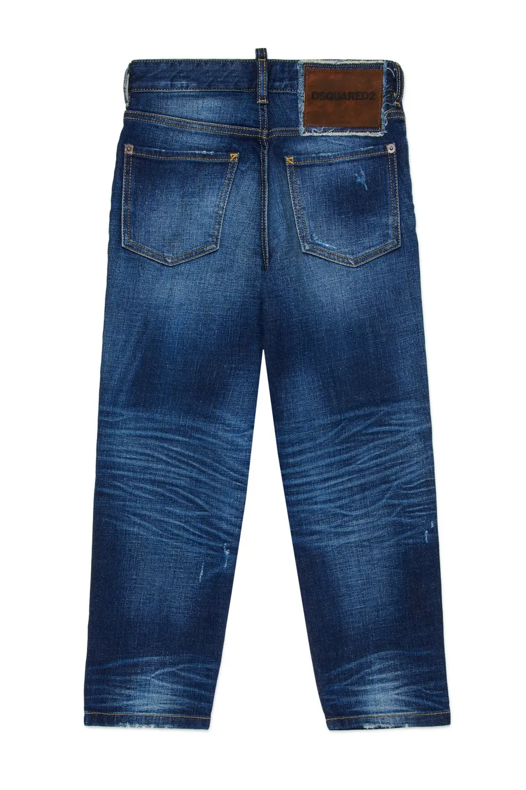 Dsquared2 Kids Distressed Straight-Leg Jeans