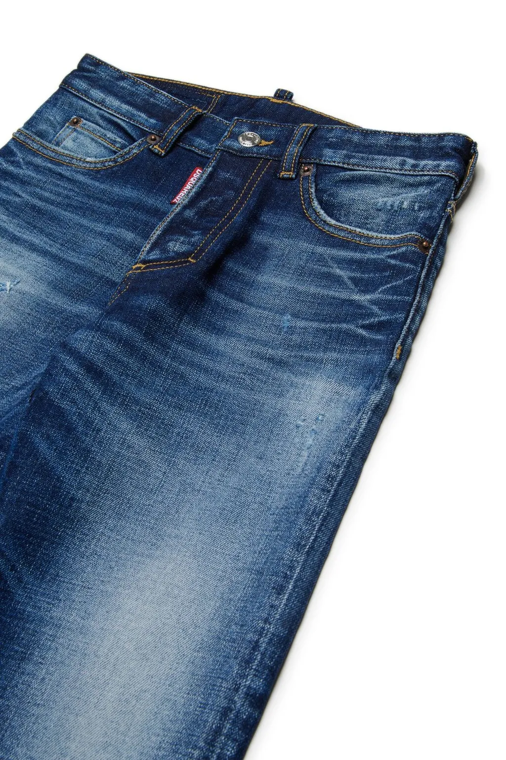 Dsquared2 Kids Distressed Straight-Leg Jeans