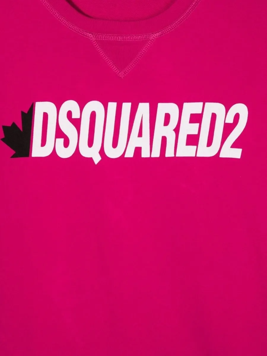 Dsquared2 Kids Logo Print Short-Sleeved Dress