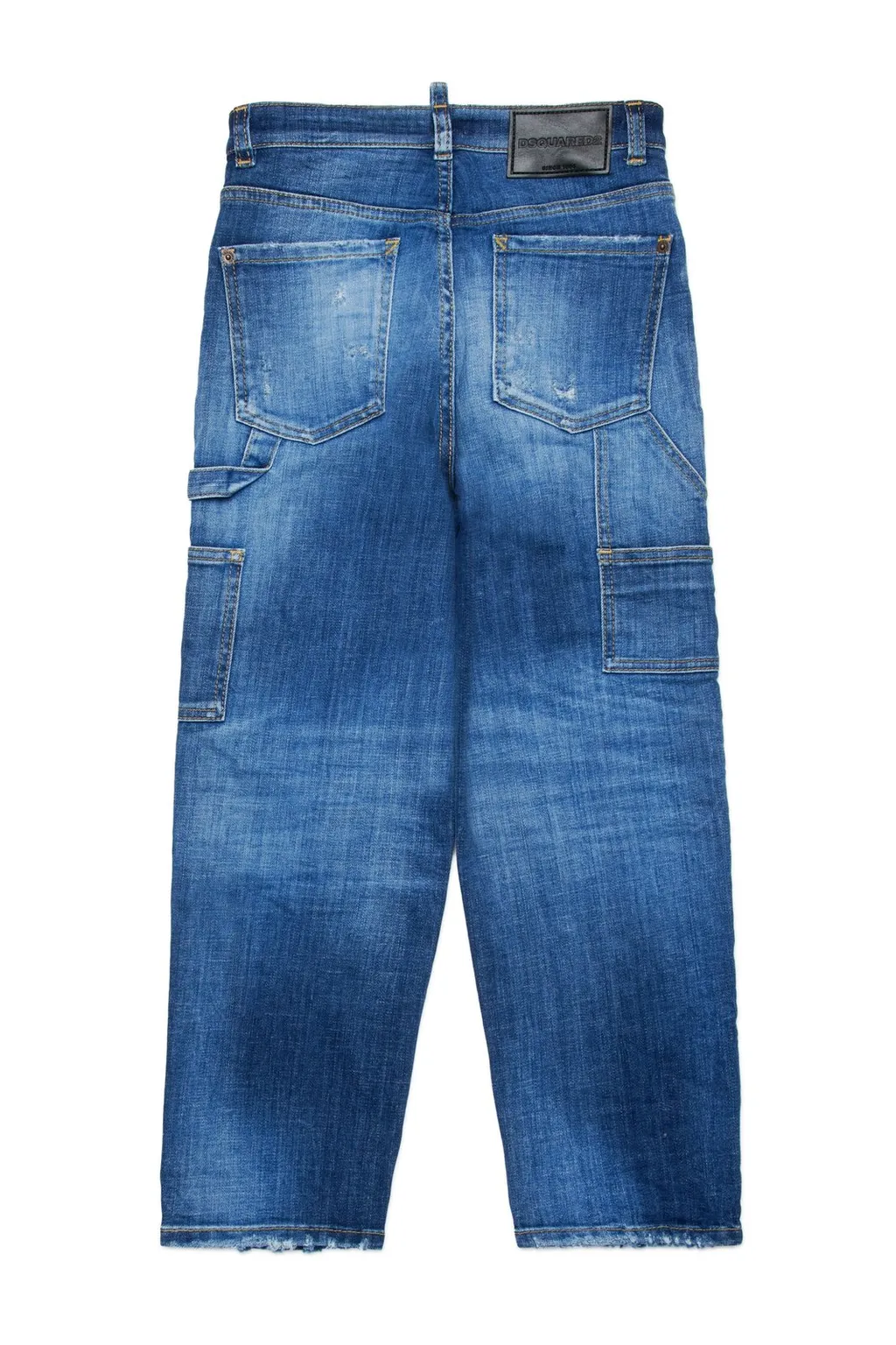 Dsquared2 Kids Distressed Straight-Leg Jeans