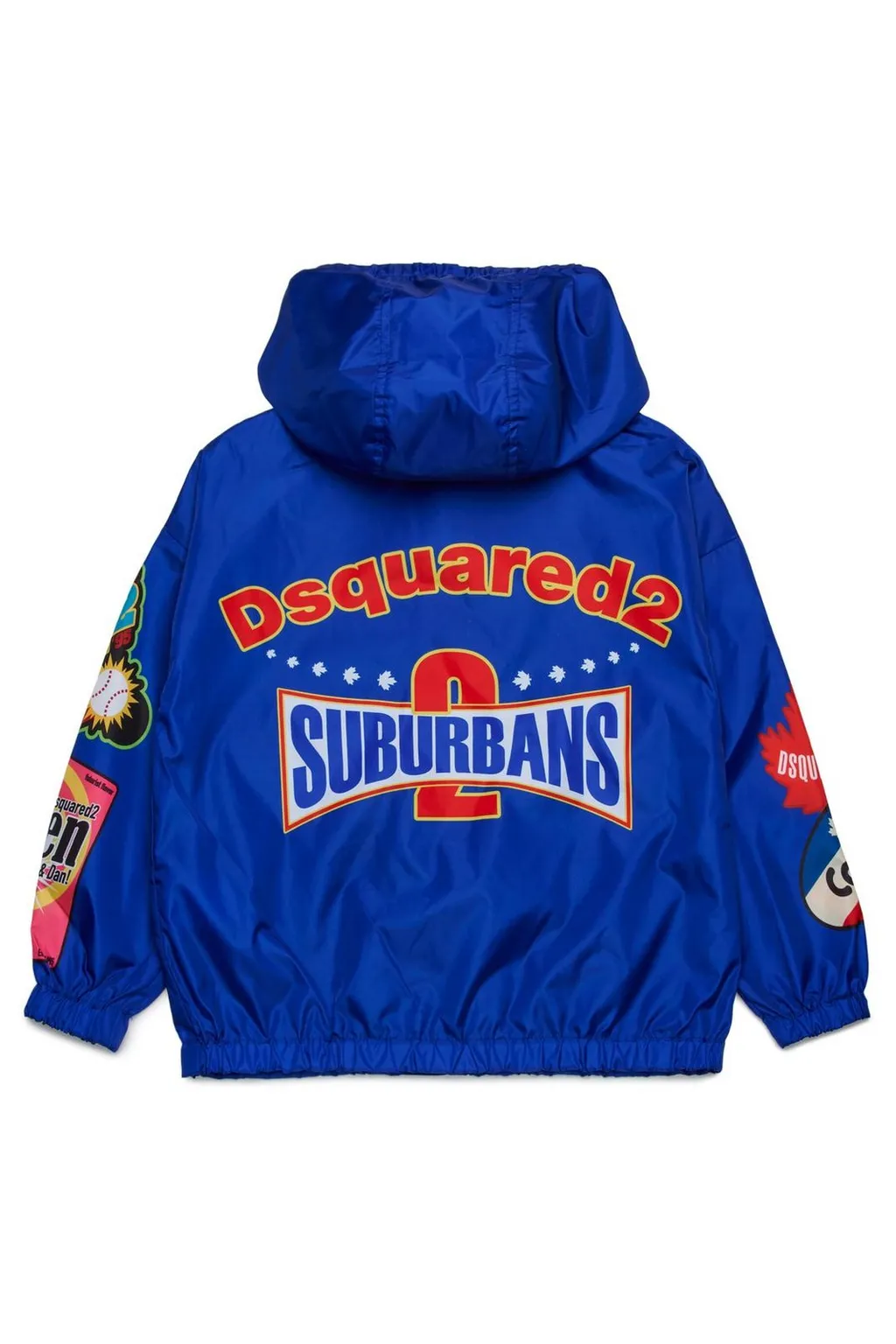 Dsquared2 Kids Logo Printed Windbreaker Jacket