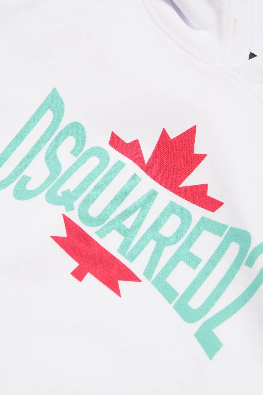 Dsquared2 Kids Logo Printed Short-Sleeved Hoodie