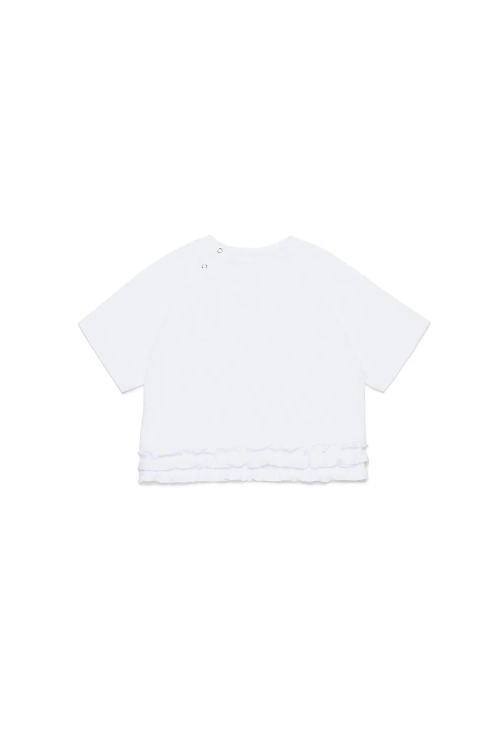 Dsquared2 Kids Logo-Printed Crewneck Ruffled T-Shirt