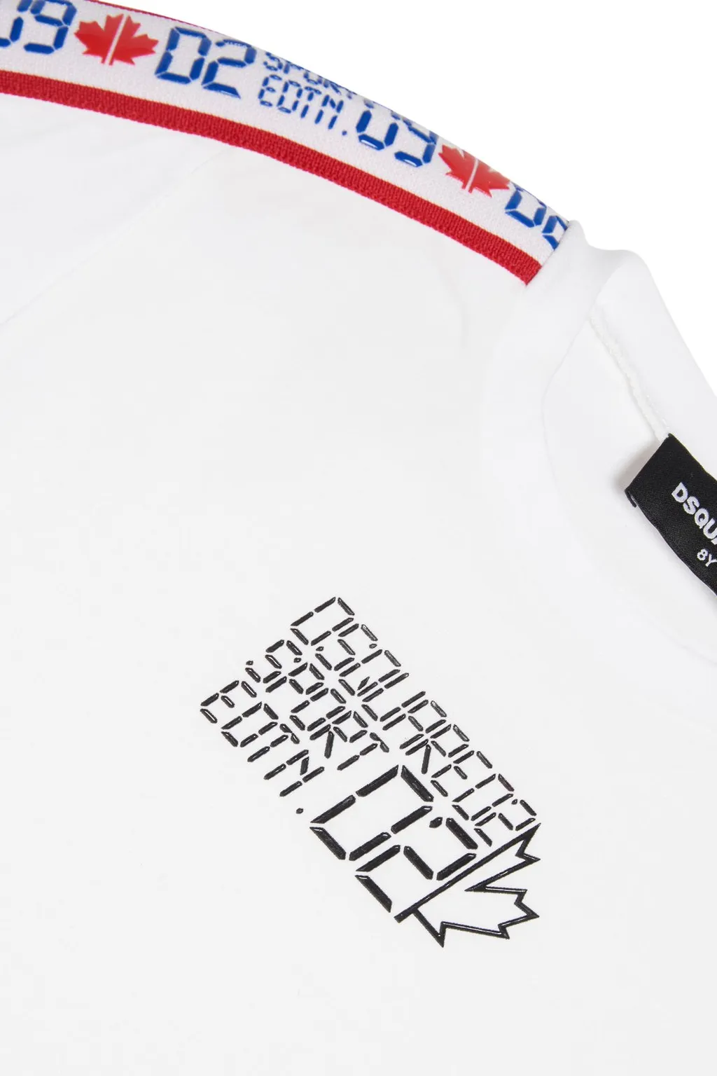 Dsquared2 Kids Logo-Tape Cropped Crewneck T-Shirt