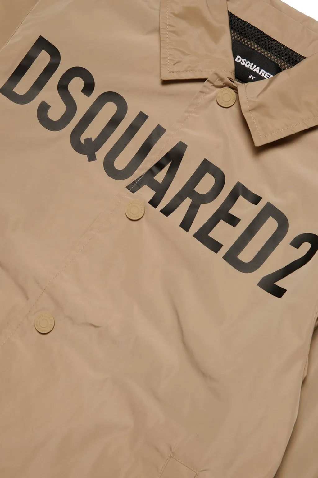 Dsquared2 Kids Logo-Printed Press-Stud Fastened Jacket