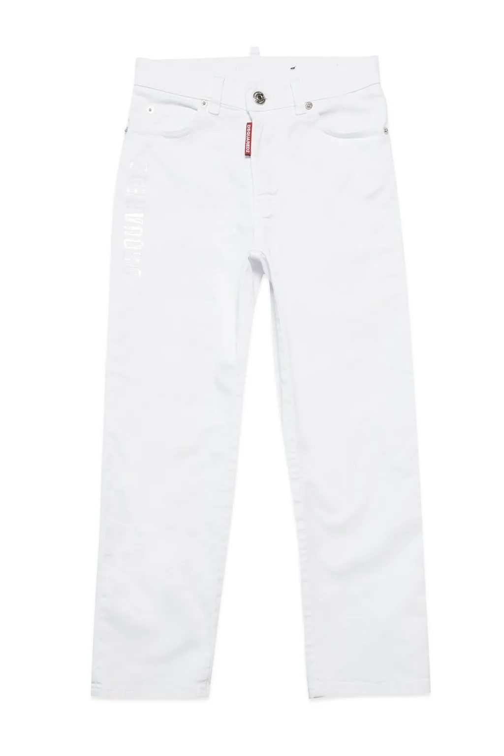 Dsquared2 Kids Mid-Rise Straight-Leg Jeans