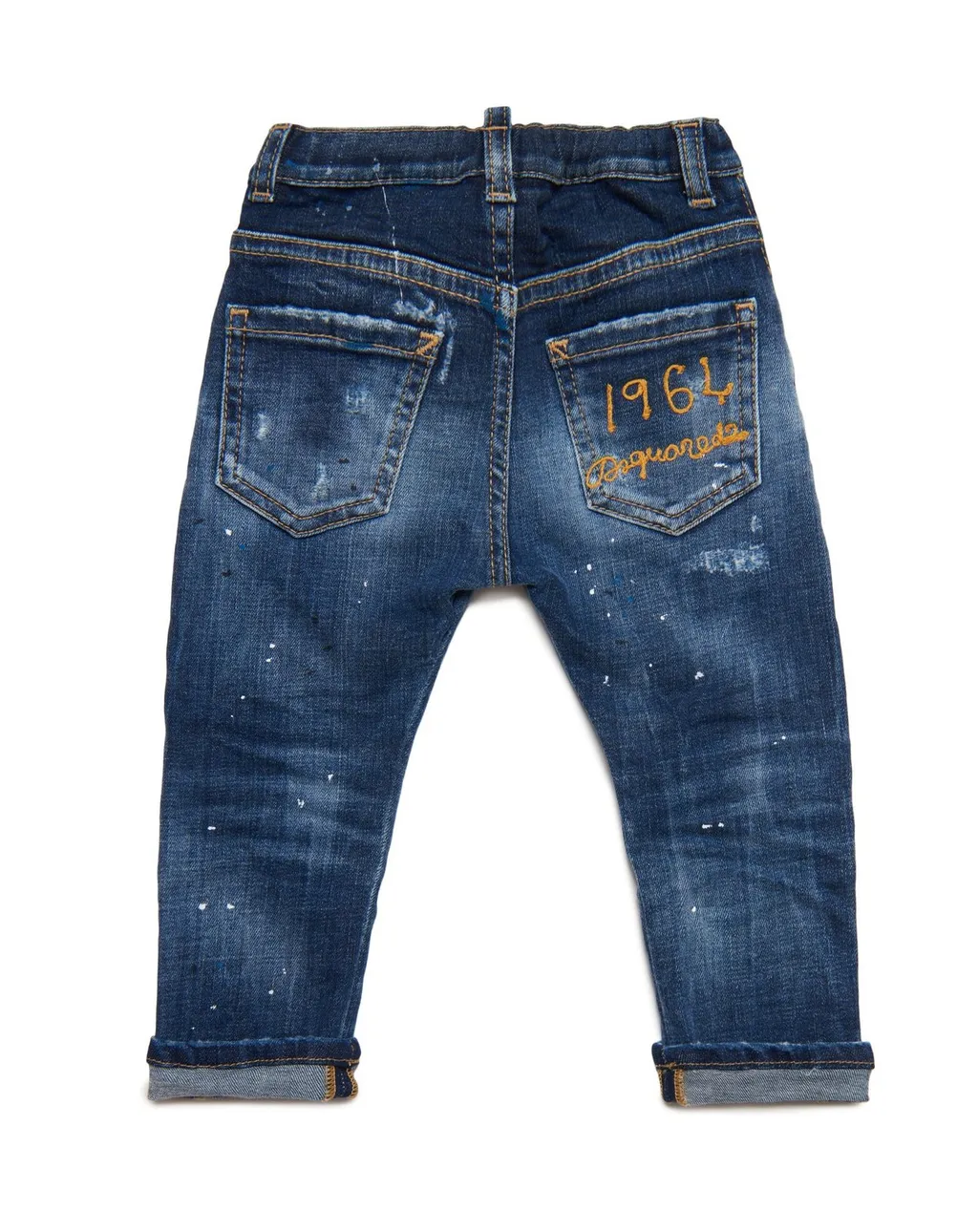 Dsquared2 Kids Distressed Straight Leg Jeans