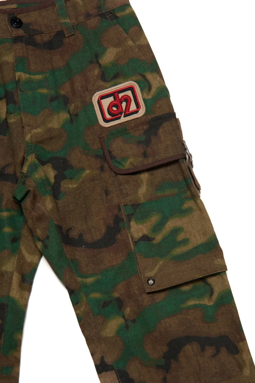 Dsquared2 Kids Camouflage-Print Logo Patch Pants