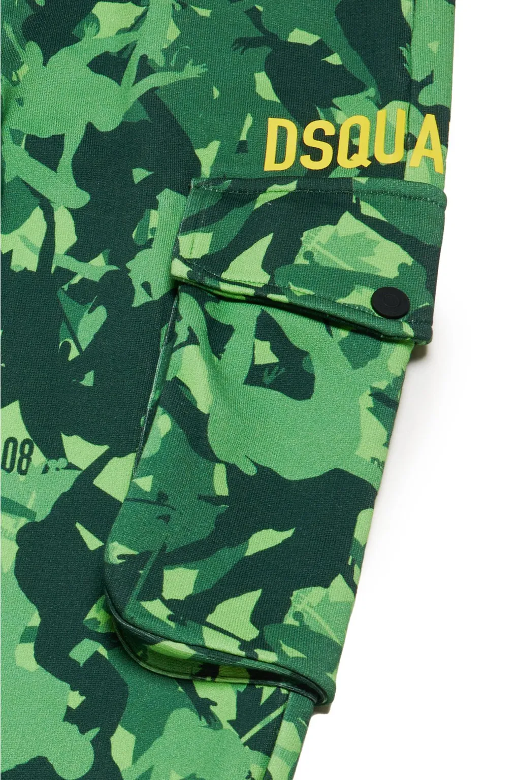 Dsquared2 Kids Camouflage Patterned Drawstring Cargo Trousers
