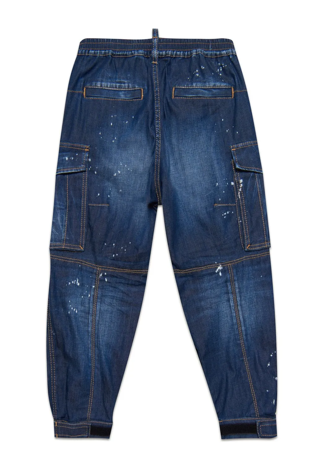 Dsquared2 Kids Paint-Splatter Wide-Leg Jeans