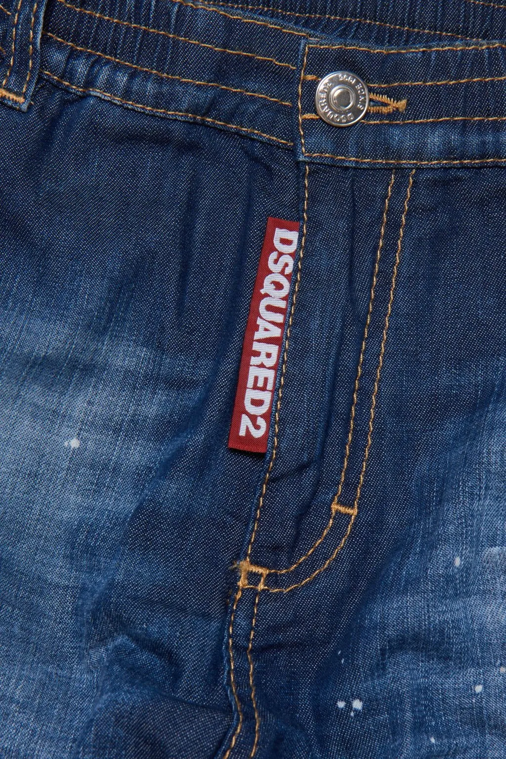 Dsquared2 Kids Paint-Splatter Wide-Leg Jeans
