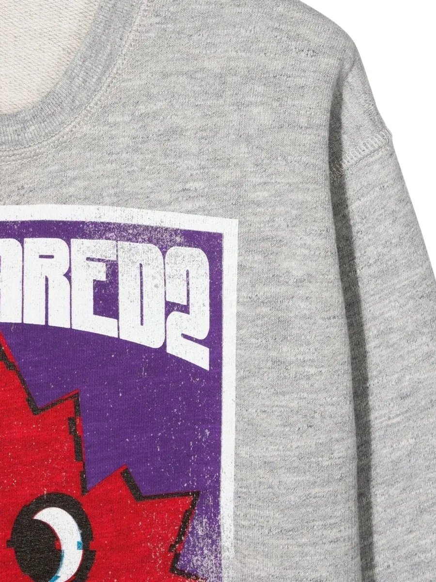 Dsquared2 Kids Graphic Printed Crewneck Sweatshirt