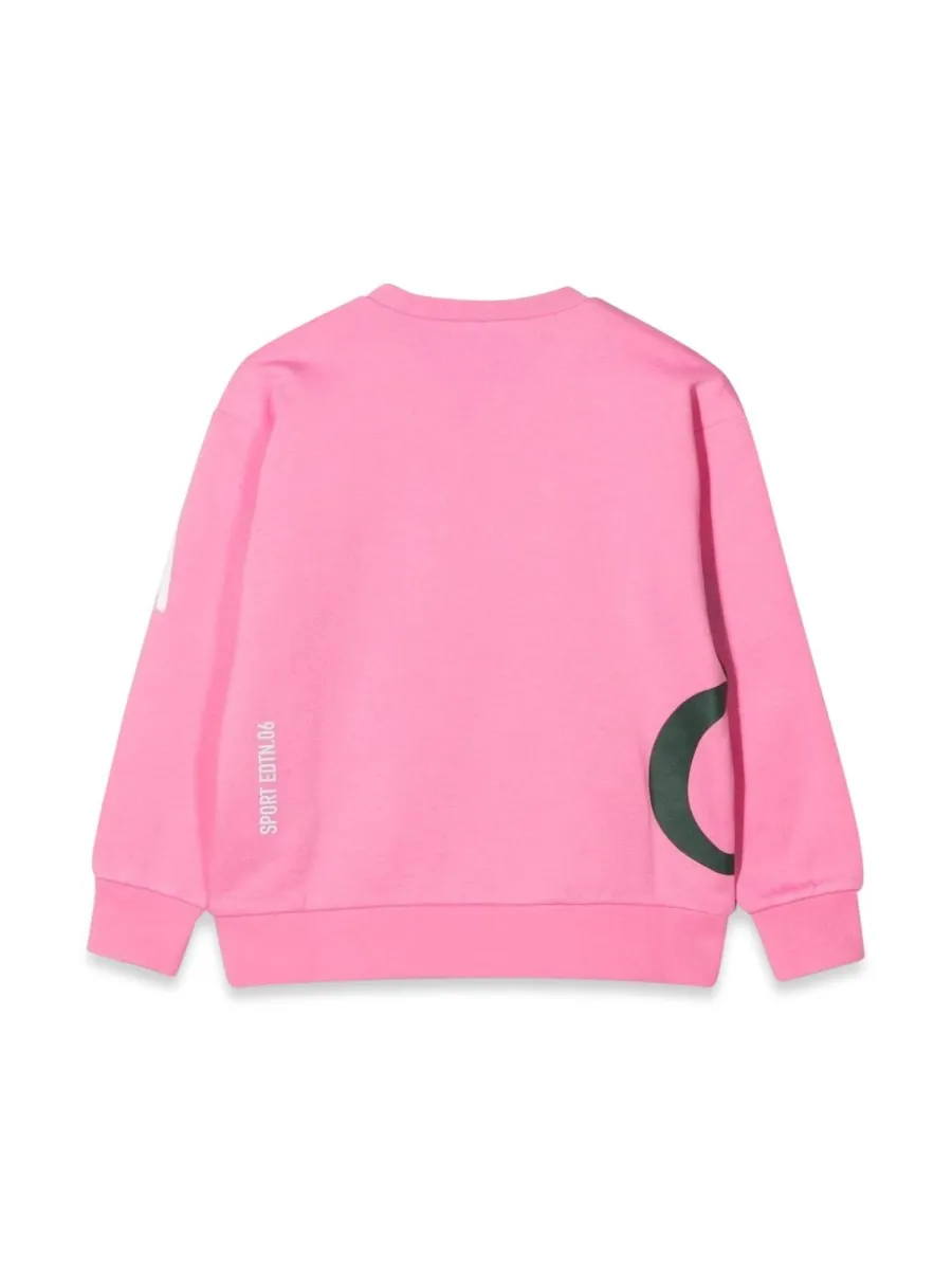 Dsquared2 Kids Allover Writing Printed Crewneck Sweatshirt