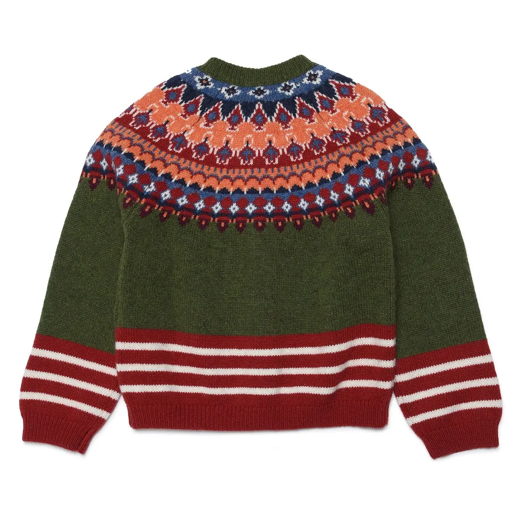 Dsquared2 Kids Horizontal Stripe Pattern Knit Cardigan