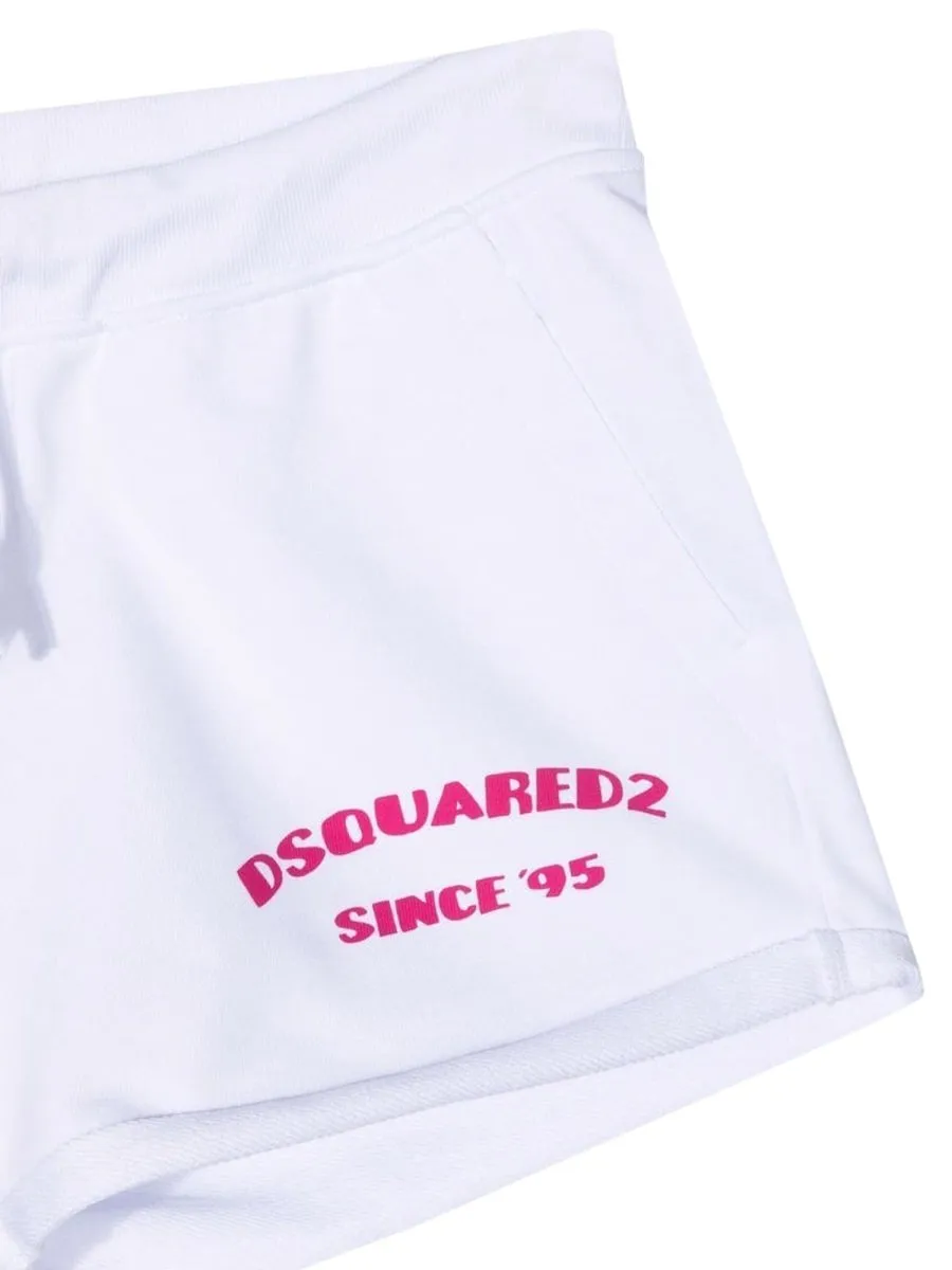 Dsquared2 Kids Logo Printed Drawstring Shorts