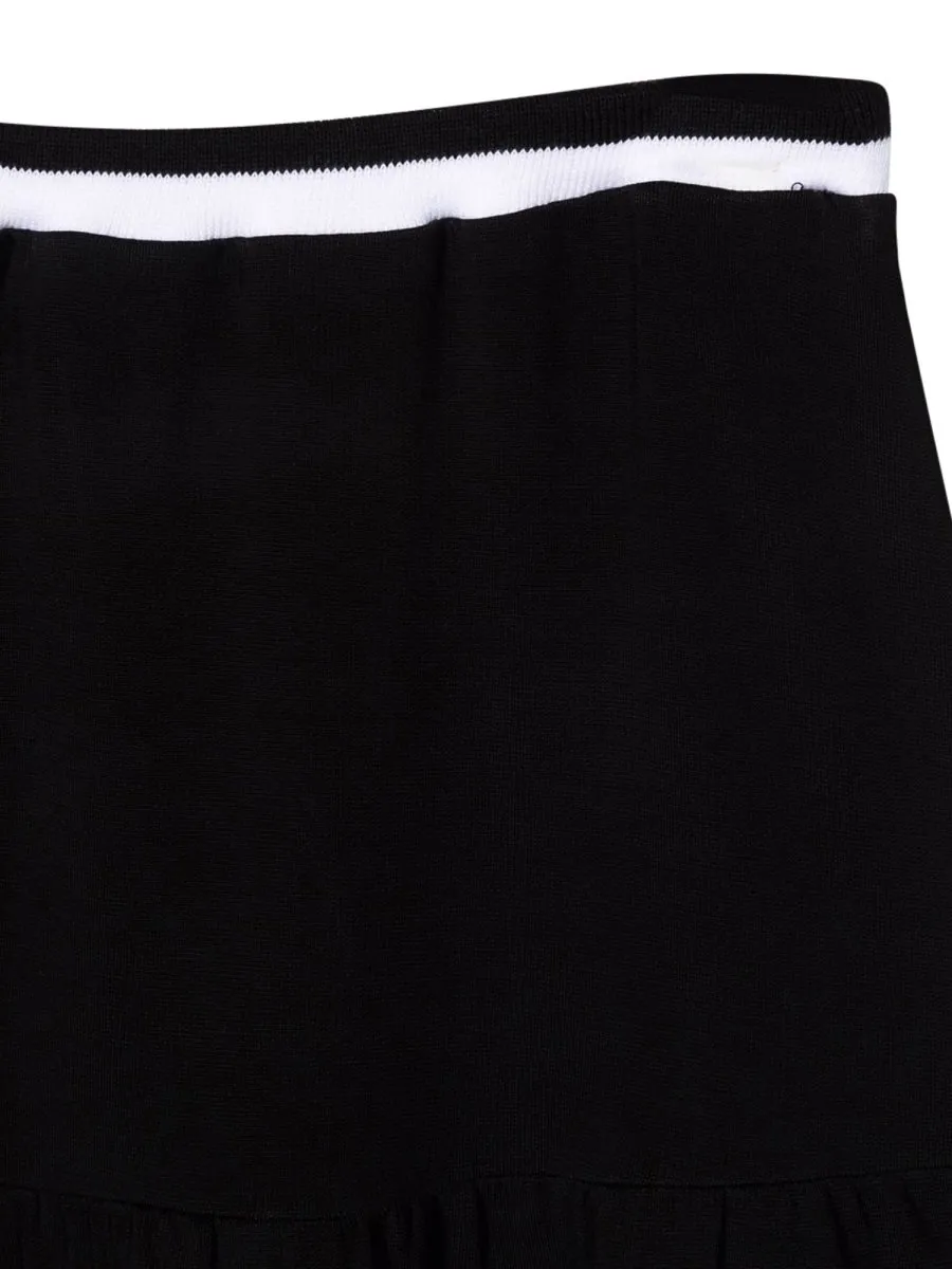 Dsquared2 Kids Logo Printed Flared Skirt