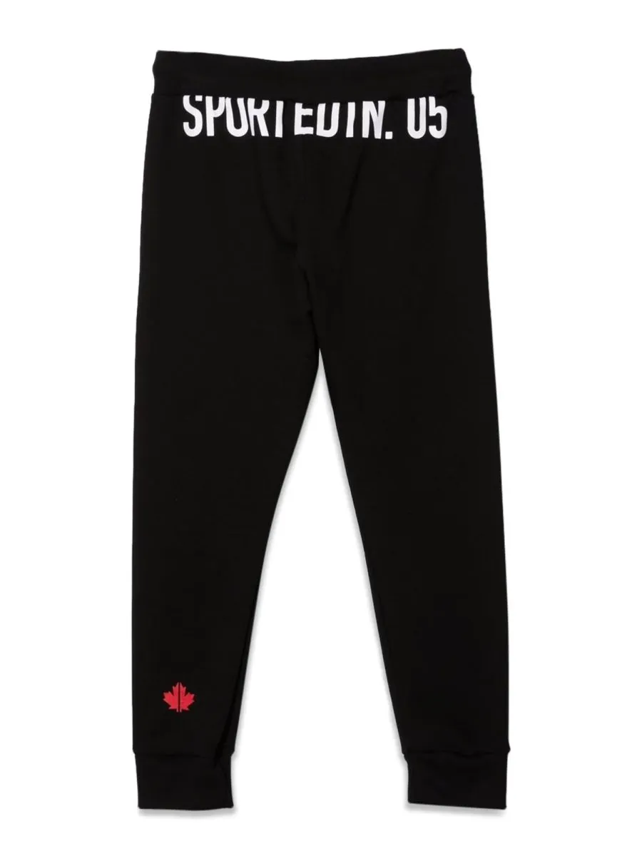 Dsquared2 Kids Logo Printed Drawstring Pants