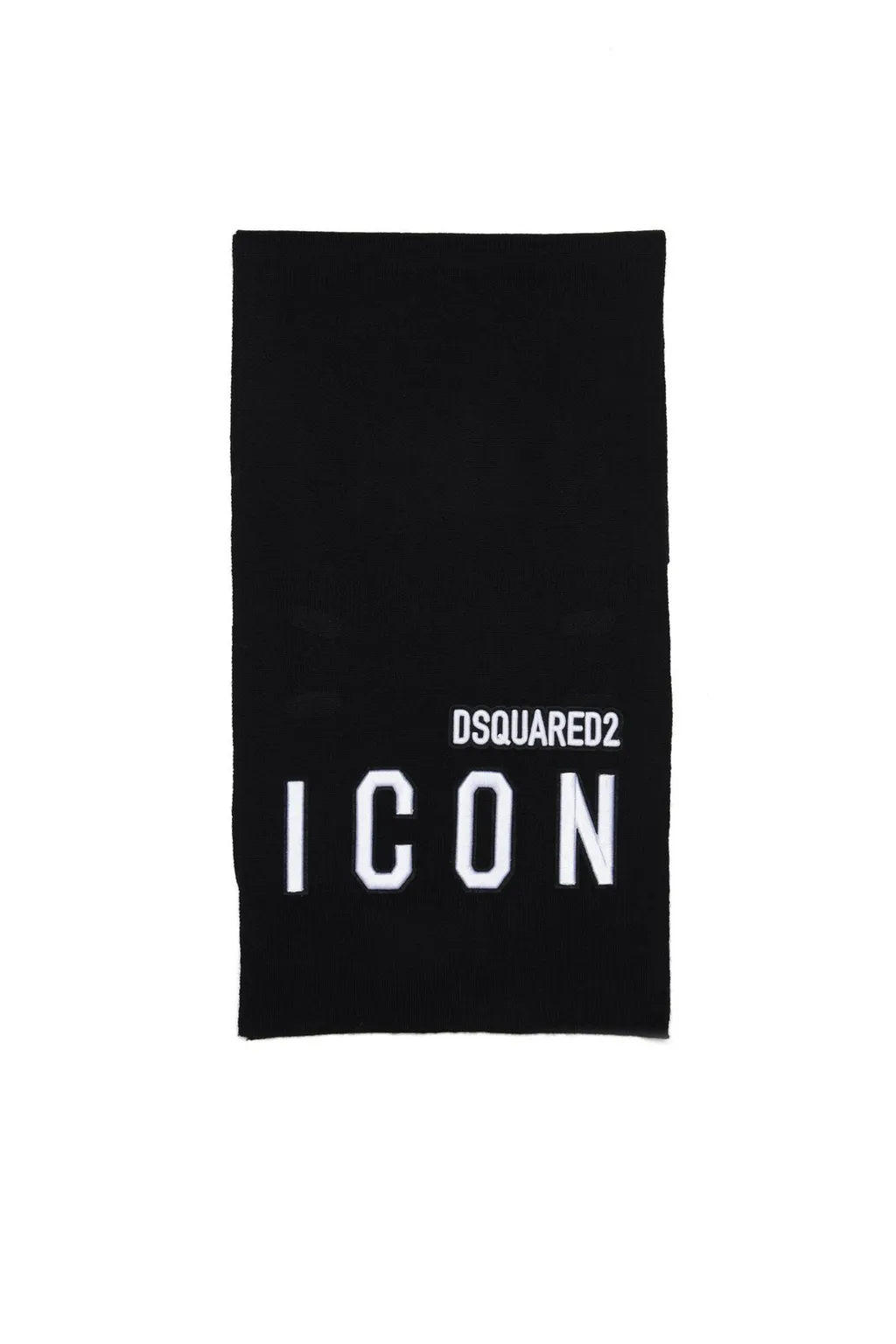 Dsquared2 Kids Logo Embroidred Knit Scarf