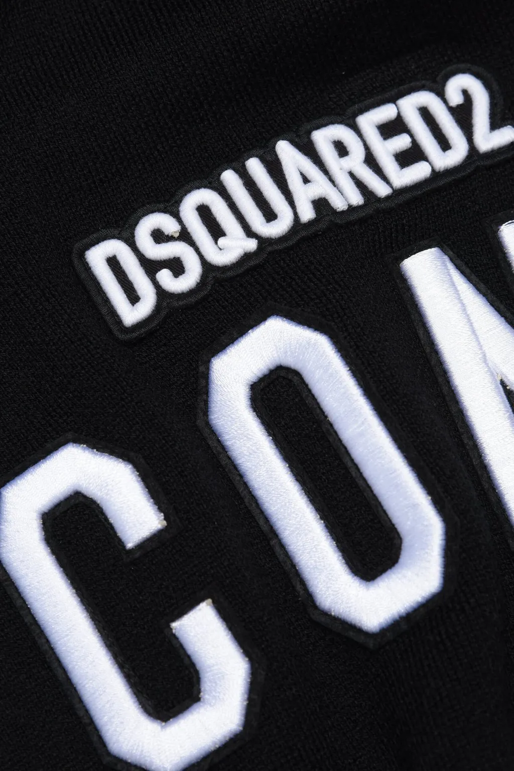 Dsquared2 Kids Logo Embroidred Knit Scarf