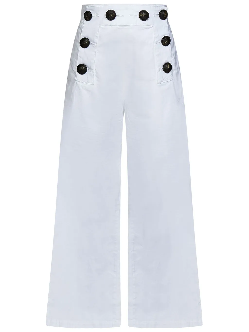 Dsquared2 Kids Button-Detailed Wide-Leg Trousers