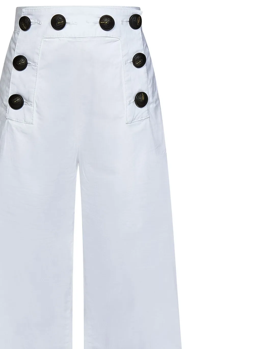 Dsquared2 Kids Button-Detailed Wide-Leg Trousers