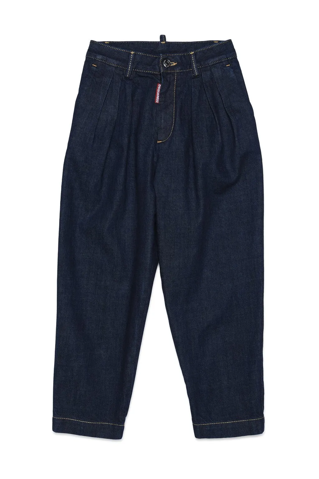 Dsquared2 Kids Pleat Detailed Tapered Jeans