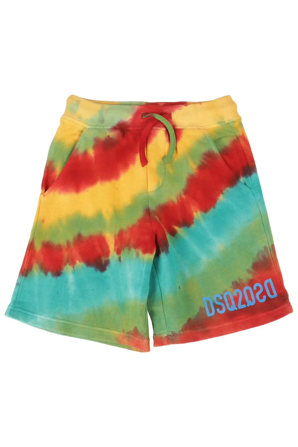 Dsquared2 Kids Tie-Dyed Drawstring Shorts