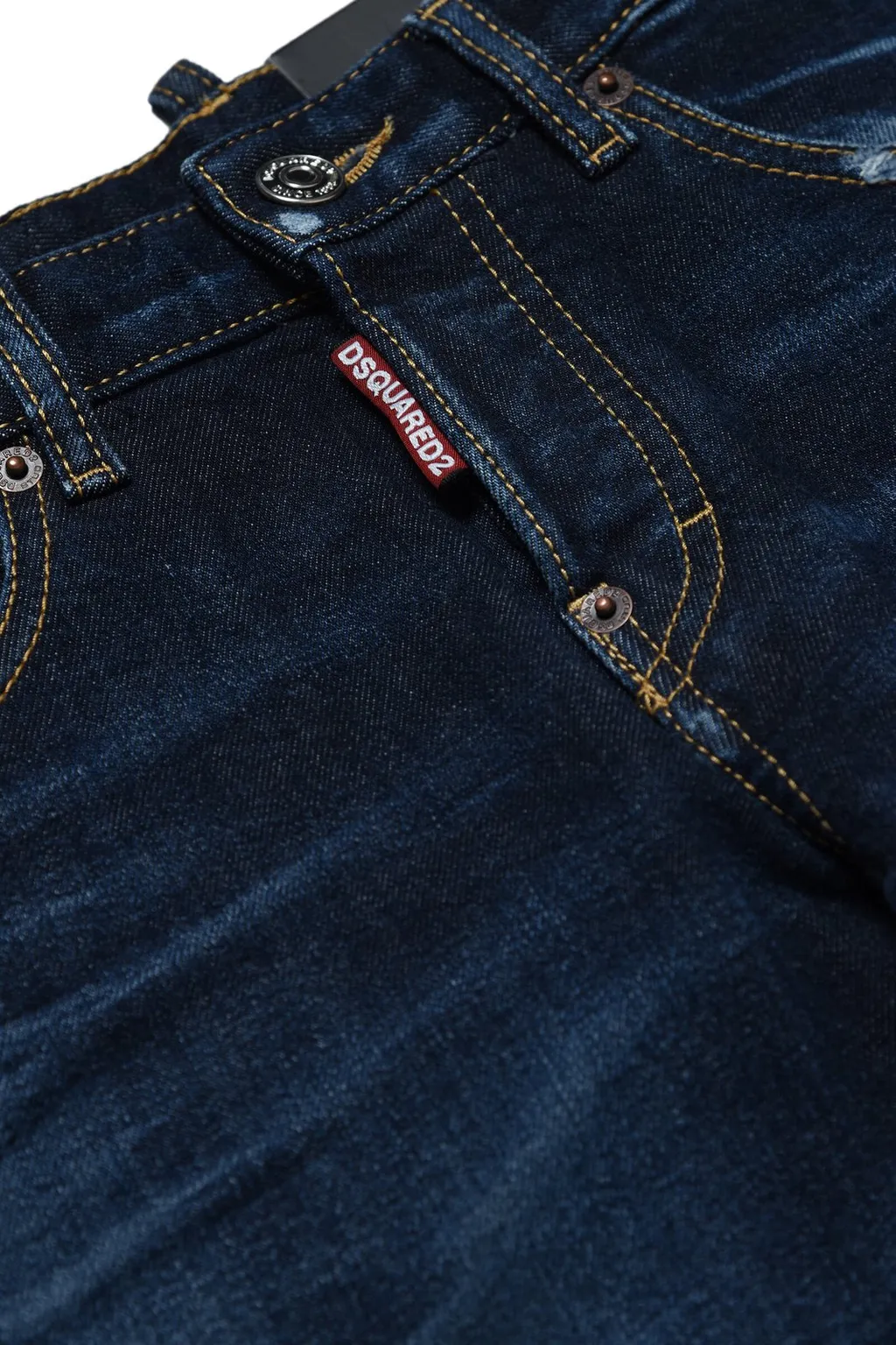 Dsquared2 Kids Distressed Straight Leg Jeans