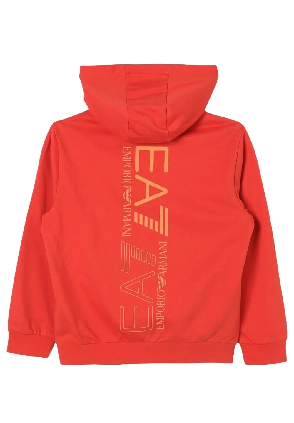 Ea7 Emporio Armani Kids Logo Printed Hoodie